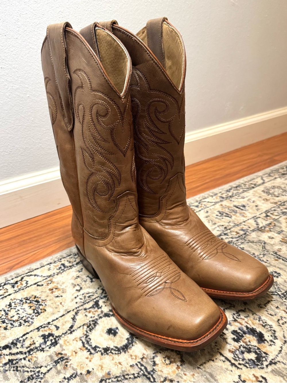 Wide Calf Shyanne Women's Brown Leather Cowboy Boots